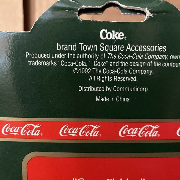 1992 Coca-Cola Town Square Collection Gone Fishing Ornament New In Box #64315 - Picture 5 of 7